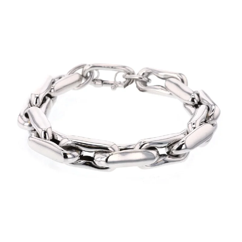 Ladies Bracelets with Sapphire-Medium Link Bracelet