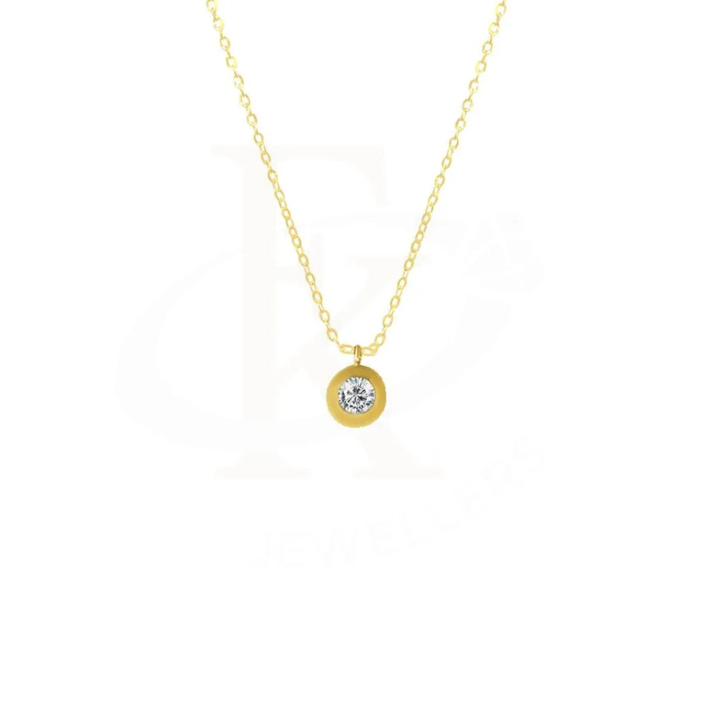 Ladies Geometric Necklaces -topaz necklaces for women -Gold Necklace 18KT - FKJNKL1740