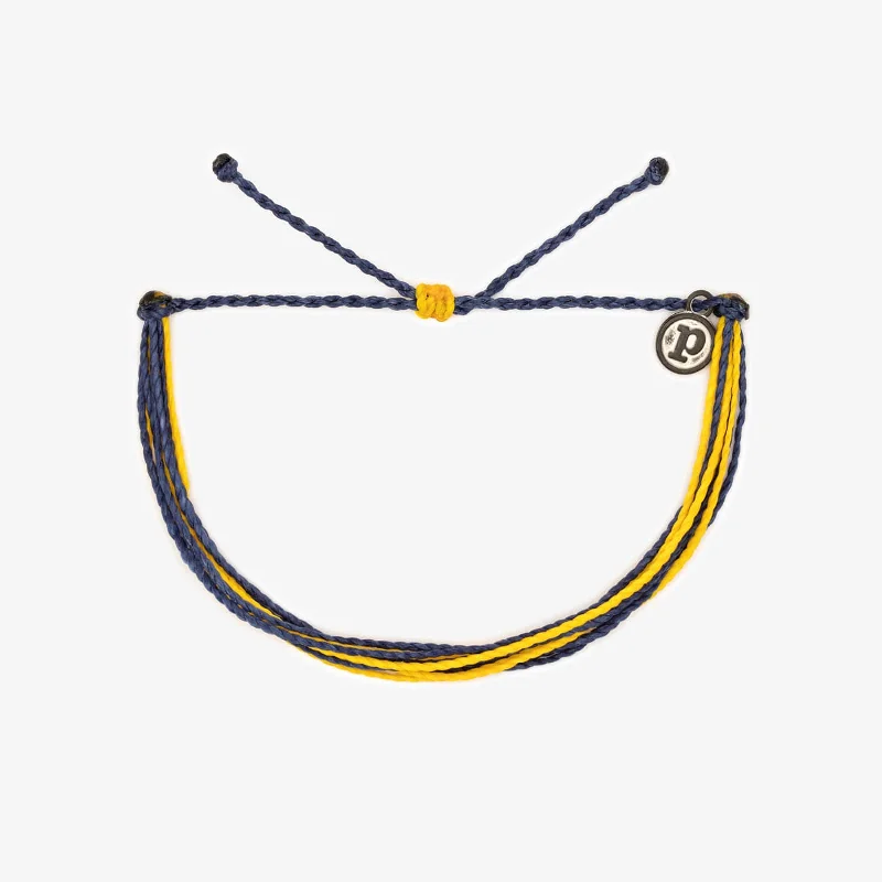 Ladies Bracelets with Zircon-Navy & Yellow Bracelet