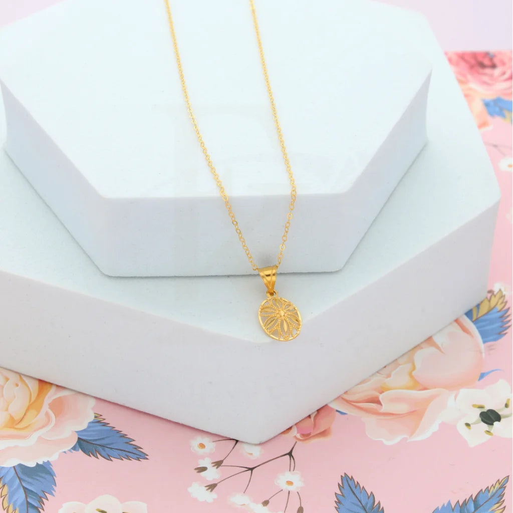 Ladies Y-Necklaces -choker necklaces for women -Gold Necklace (Chain with Heart Pendant) 21KT - FKJNKL21KM8209