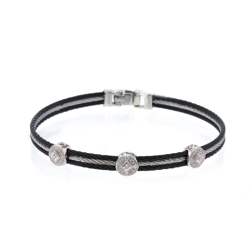 Ladies Bracelets for Daughters-0.14 ctw Diamond Bangle Bracelet