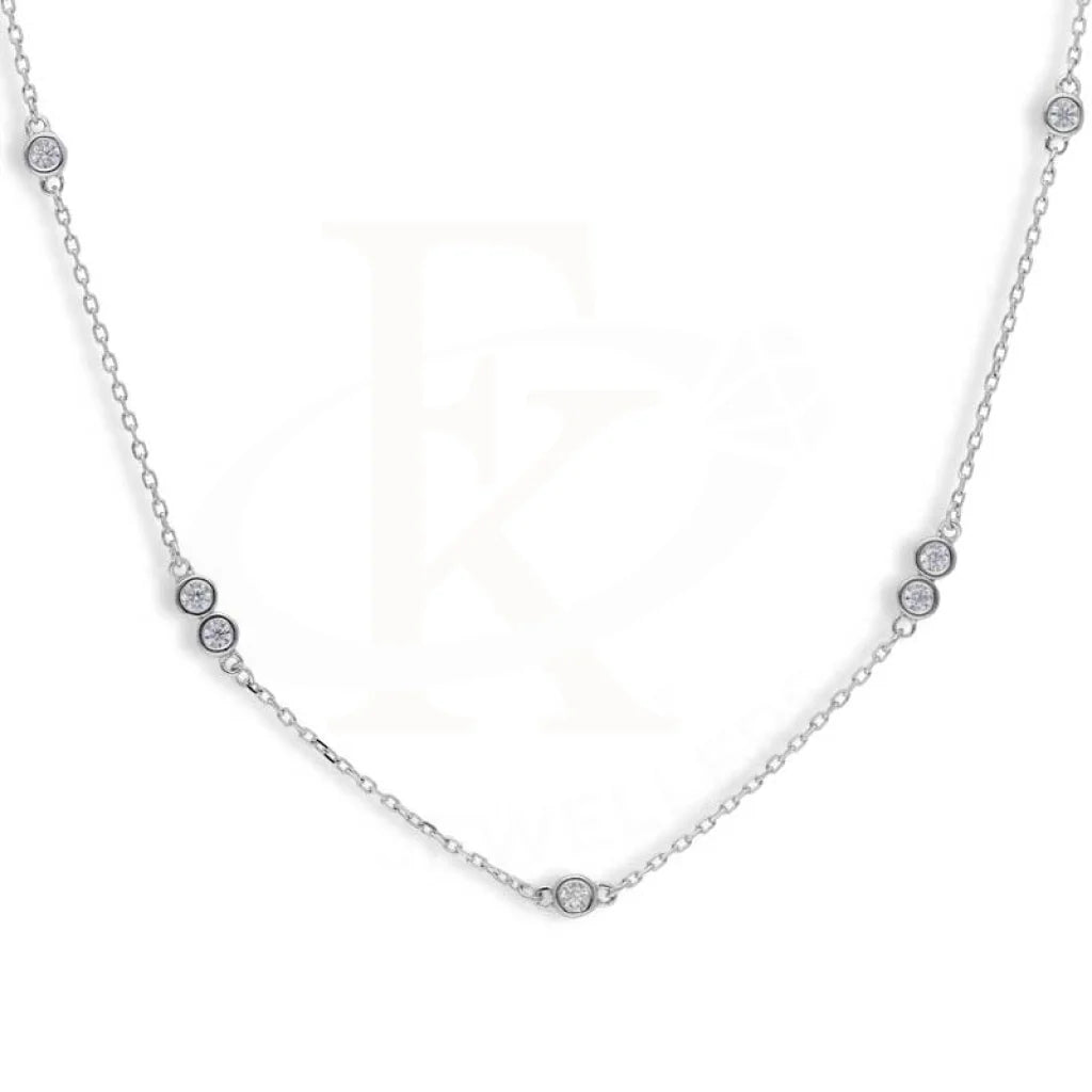 Ladies Subtle Necklaces -dog lover necklaces -Sterling Silver 925 Solitaires Necklace - FKJNKLSL2922